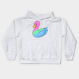 Pastel Polysexual Duck Kids Hoodie